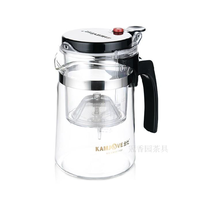金灶TP-760茶道杯泡茶壶飘逸杯 耐热玻璃水杯子 拆洗过滤功夫茶具