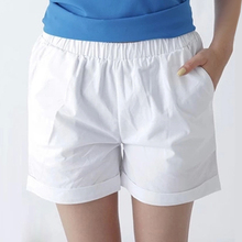 <em>纯棉短裤女2015</em>夏装<em>新款</em>糖果色大码显瘦女裤