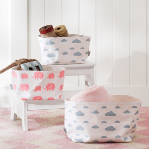 Harbor House 圆形云朵帆布储物篮