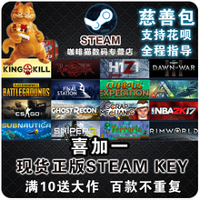 百款 不重复 满10送2 steam慈善包 PC正版秒发steam喜加一