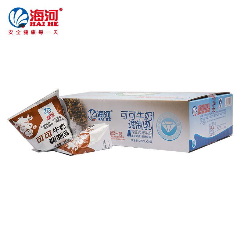 【天猫超市】海河可可牛奶220ml*20袋\/箱美味营养 健康伴侣 九块九包邮网
