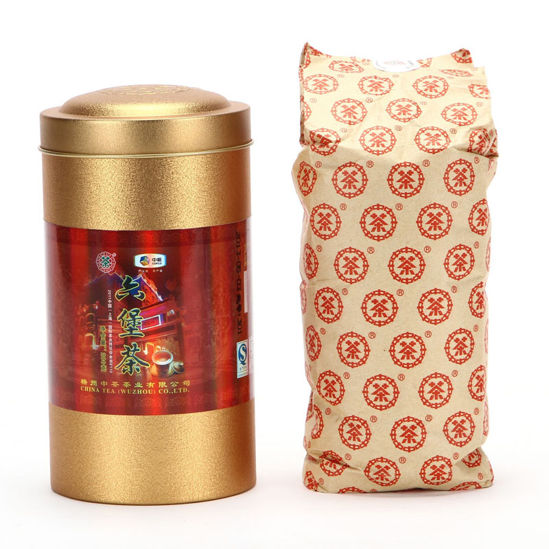 中茶六堡茶黑茶8110圆铁罐200g 茶叶 广西梧州 中粮出品