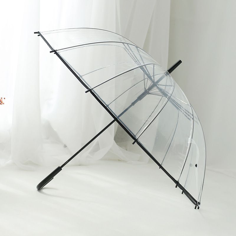 正品[透明雨伞长柄]透明雨伞 长柄伞评测 日本透