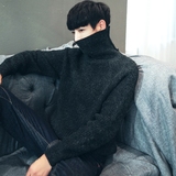 男士时尚韩版毛衣高领毛线衣秋冬季青年打底衫保暖加厚上衣潮男装