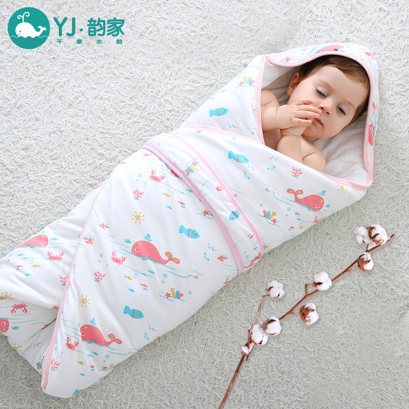 一秒疯抢_初生婴儿秋冬季加厚抱被抱毯新生宝