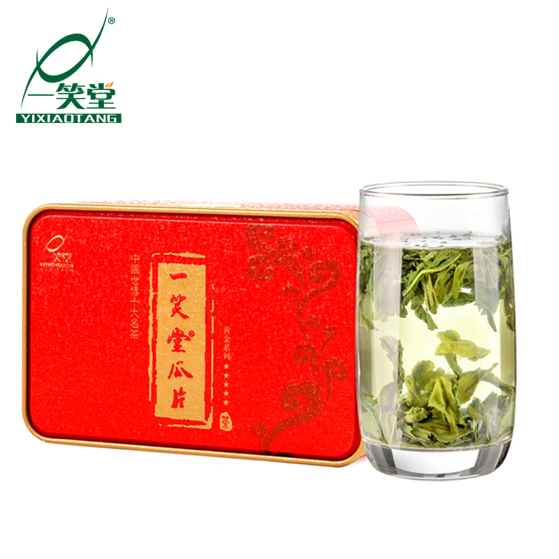 一笑堂茶叶 谷雨前采摘黄金五星特二级 六安瓜片2016新茶 单盒60g