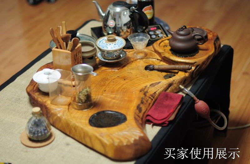 根雕茶盘实木 大号整块茶台实木茶具茶盘排水茶海特价茶船特价