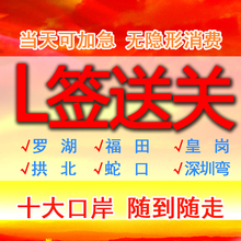 罗湖福田深圳湾口岸 通行证送关 团签L签 蛇口拱北 过关 香港澳门