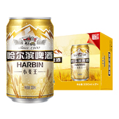 24听 整箱装 小麦王拉罐330ml 天猫超市 哈尔滨啤酒 Harbin