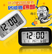 聪明钟 时尚 LED闹钟 夜光 贪睡 静音时钟 创意闹钟 电子钟 座钟