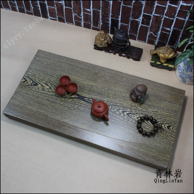 鸡翅木茶盘 特价包邮整块实木原木黑檀木茶盘功夫茶具茶台 月牙