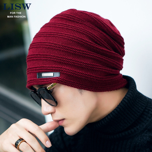 冬天青年加厚保暖毛线帽