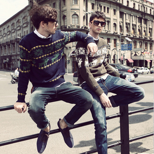 【图】2014冬装海澜之家韩版男士针织衫男套