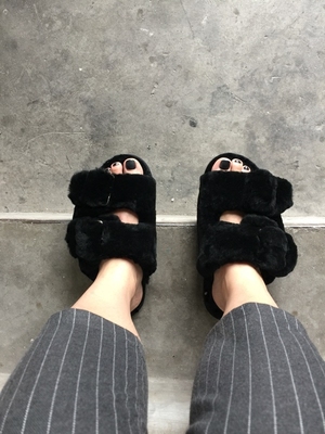 2016羊毛拖鞋女毛毛拖鞋夏 冬季羊皮毛一体拖