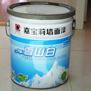 乳胶漆 嘉宝莉漆 内墙乳胶漆 净味雪山白墙面漆 jrm2300 25kg 20kg