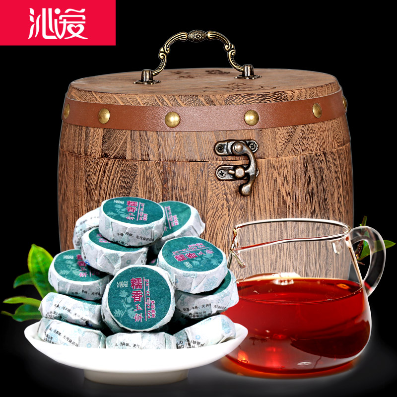 云南普洱茶叶 沁爱糯米香 浓香型 糯香熟茶 迷你小沱茶 500克包邮