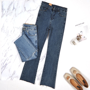 韩版加绒牛仔裤