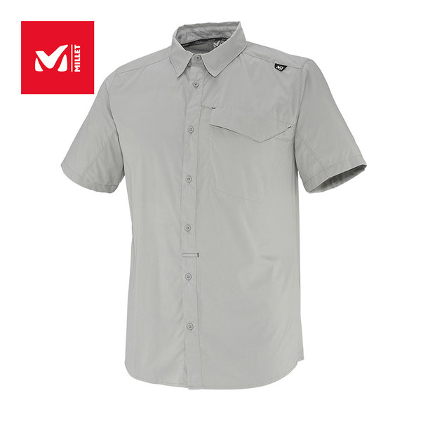 当季新品MILLET觅乐速干衬衫男士户外衬衣快干衣短袖DEEP CREEK