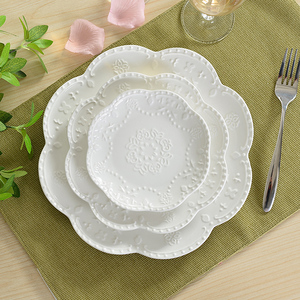西式浮雕陶瓷餐盘