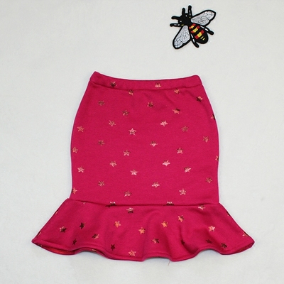 女童半身裙中大童秋冬百搭裙子宝宝短裙纯棉针