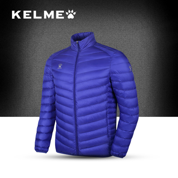 正品运动羽绒服 KELME卡尔美 薄羽绒男外套大