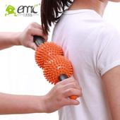 瘦全身背部按摩器 亿美家品滚轮双球按摩器经络肩颈腰部按摩器棒