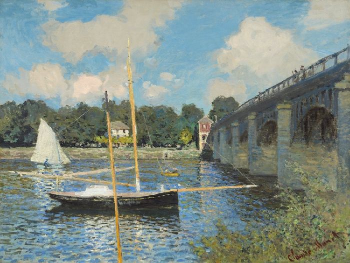 monet111 莫奈印象油画 装饰画芯/画稿 油画布 约25cm