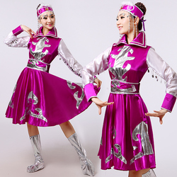 新款2017藏族舞蹈服装演出服饰成人西藏长裙少数民族表演服装女装