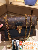 正品代购lv路易威登女士新款victoire双链单肩斜挎包