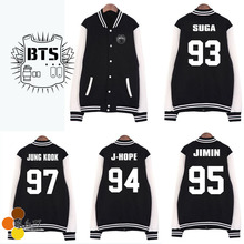 JIMIN 休闲男女棒球服外套会服 BTS防弹少年团SUGA 秋冬新款