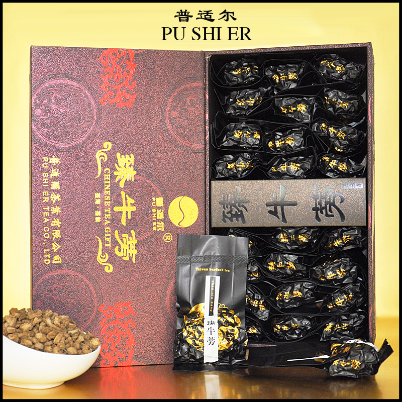 【买3送1】普适尔臻牛蒡 台湾牛蒡茶 黄金牛蒡 牛蒡茶包邮 牛膀茶