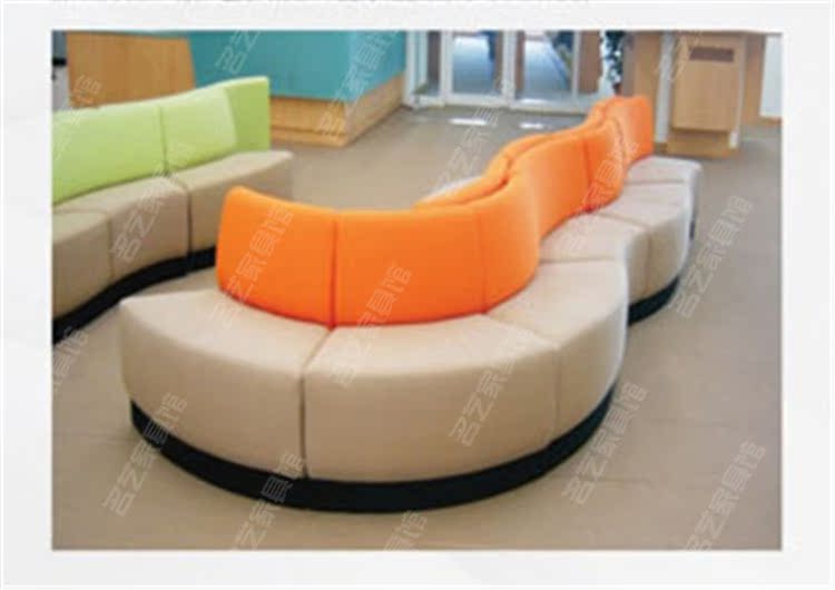 深圳异形沙发弧形沙发早教沙发教育中心沙发软