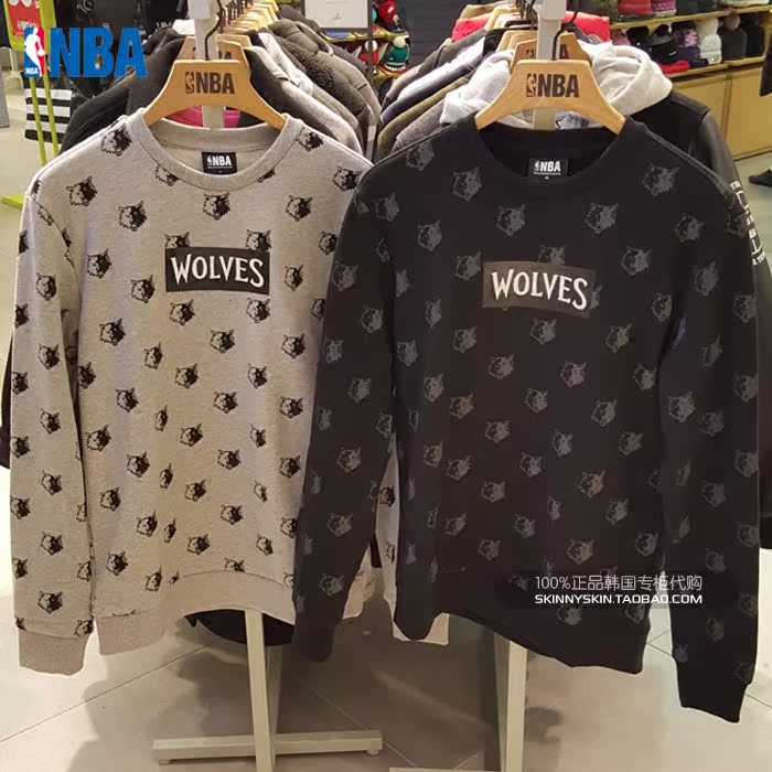 NBA韩国大牌代购专柜直邮 16新男女同款篮网