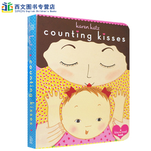 卡伦.卡茨纸板书 入门正版童书 5岁宝宝爱阅读英语图书 Counting Karen 英文原版绘本 Kisses Kiss Katz翻翻书