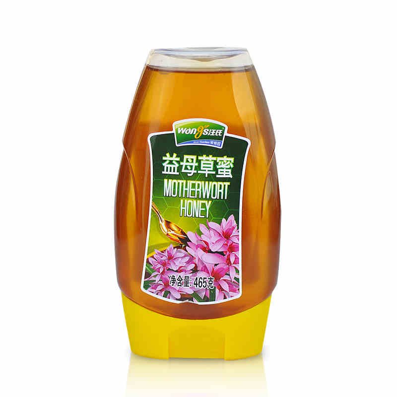 汪氏蜂蜜 天然滋补益母草蜜465g 农家自产土蜂蜜 旗舰店正品