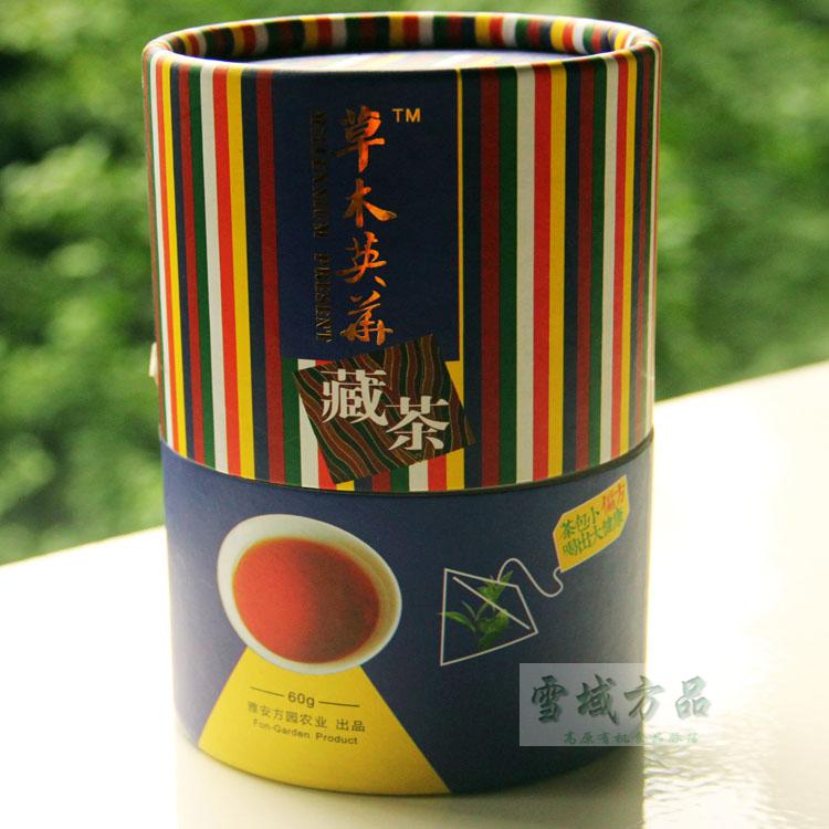 雪域方品 四川雅安黑茶 草木英华藏茶 蒙顶山茶60g 茶马古道专茶