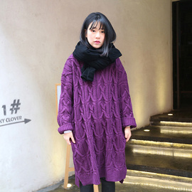 [宽松紫色麻花毛衣]评价 紫色英文怎么样