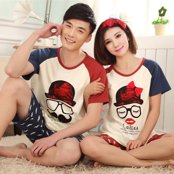 正品男<em>睡衣</em> <em>穗梦奴</em>夏季情侣<em>睡衣</em>短袖 男<em>睡衣</em>女