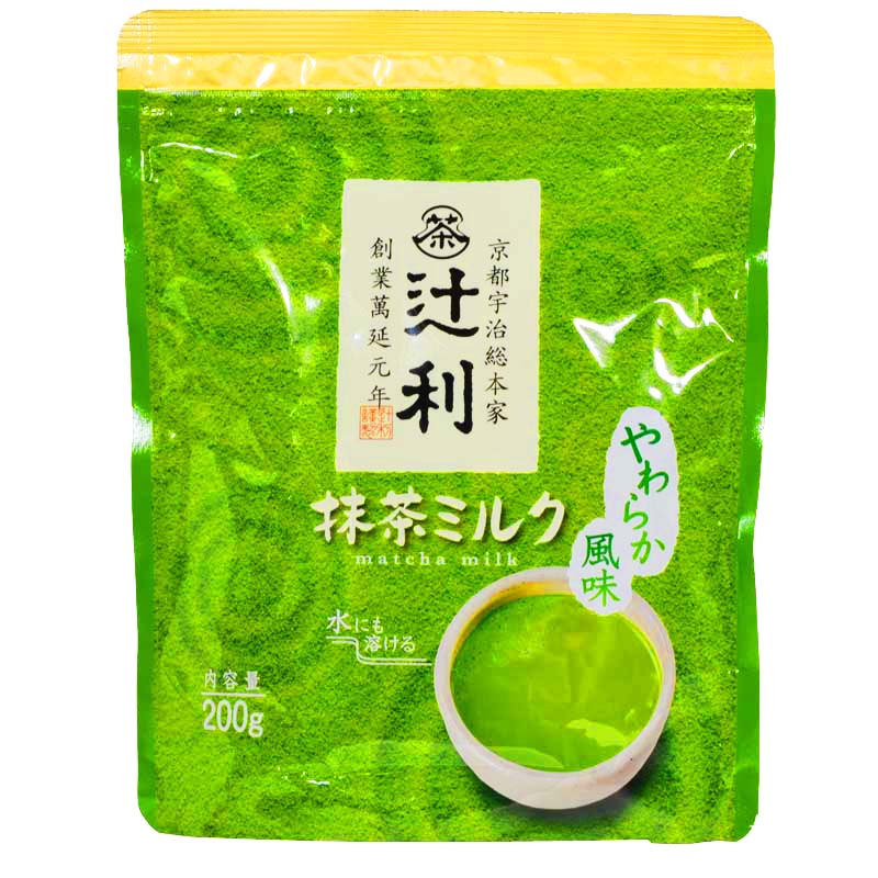 【日本直邮】辻利 京都宇治抹茶牛奶拿铁 直接冲泡200g