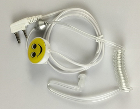 正品[空气导管对讲机耳机]空气导管喉麦耳机评