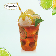 专拍 柚一夏冰淇淋雪顶冰茶 夏季新品 二维码 外带 哈根达斯