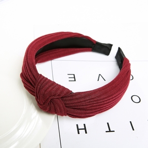 日韩版宽边针织布发箍