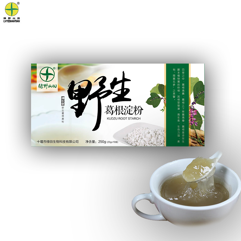 绿野山田 健康饮品纯葛根粉野生柴葛代餐粉冲饮葛粉买五送一