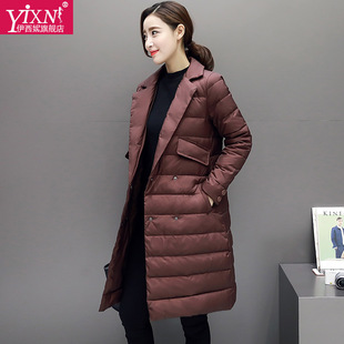 Yi-xn2016冬季新款韩国羽绒外套女长款过膝大