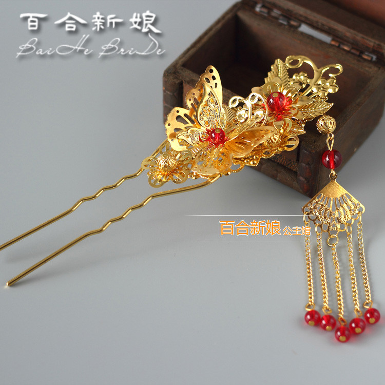 正品[古装新娘步摇]古装发簪步摇簪子评测 步摇
