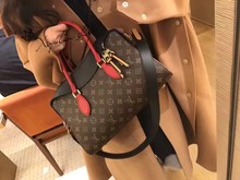 LV路易威登2017新款 TUILERIES拼色女包手提包手袋M41455 代购