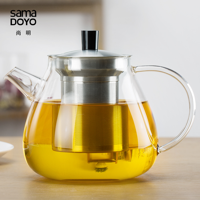 尚明耐热加厚功夫花茶壶茶具泡茶壶 过滤红茶器茶具玻璃茶壶套装