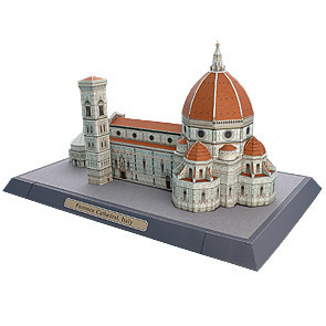 canon纸模型 意大利圣母百花大教堂纸模型 建筑纸工模型