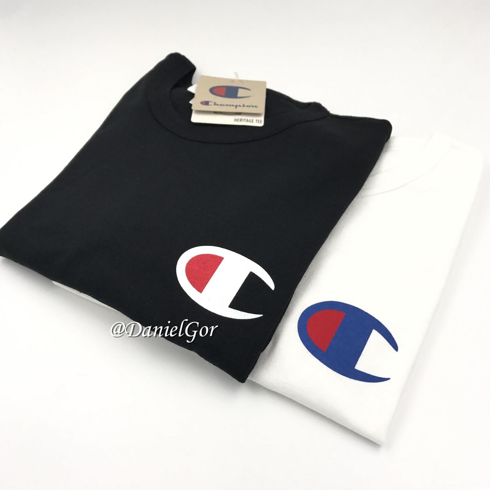 【潮物woo】 champion logo tee 日版 冠军 经典 大c 刺绣短袖t恤