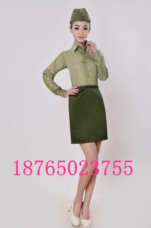 特价国民党女军装/民国女特务绿军服/演出美式/国军女